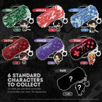 Attack on Titan controller keychain set: Eren, Mikasa, Levi, Sasha, Hange, Titan designs plus rare mystery, 1:6 odds, 6 per case