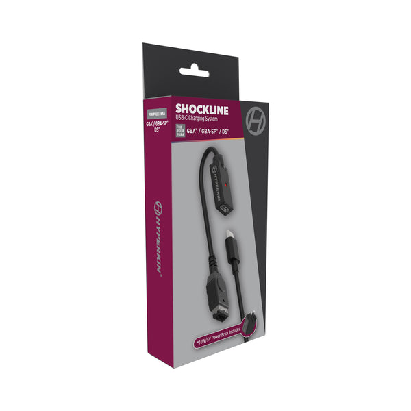 Hyperkin ShockLine USB-C Charging Cable Kit for GBA SP & DS