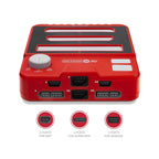 Hyperkin RetroN 3 AV console rear view showing controller ports for NES, Super NES, and Genesis