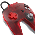 Red gaming controller with Hyperkin logo on a white background