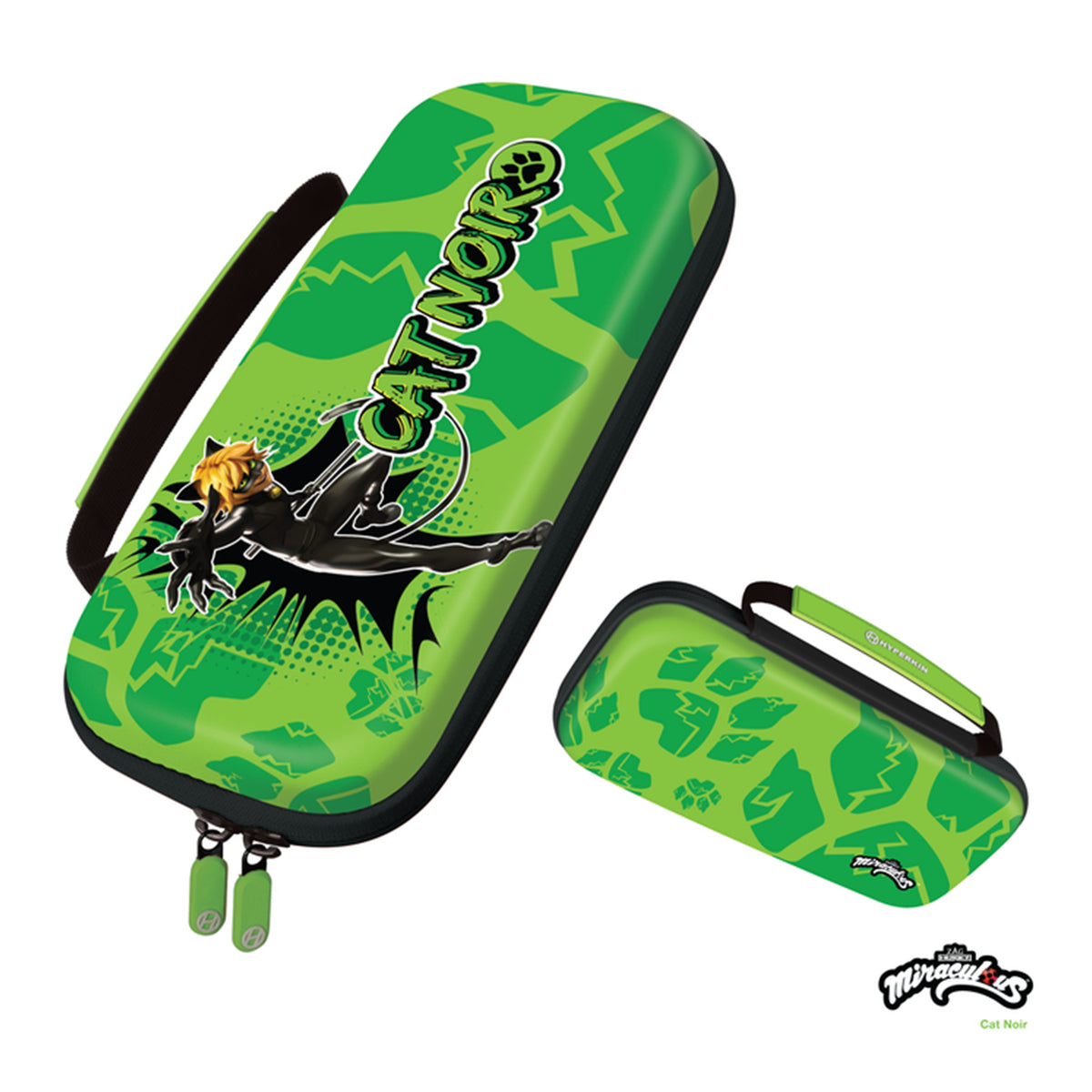 Hyperkin Miraculous Hard Shell Nintendo Switch Carrying Case - Cat Noir Edition