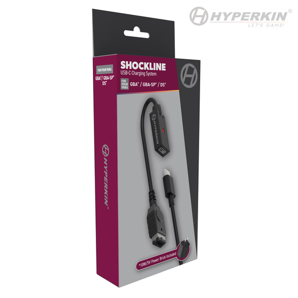 Hyperkin ShockLine USB-C Charging Cable Kit for GBA SP & DS