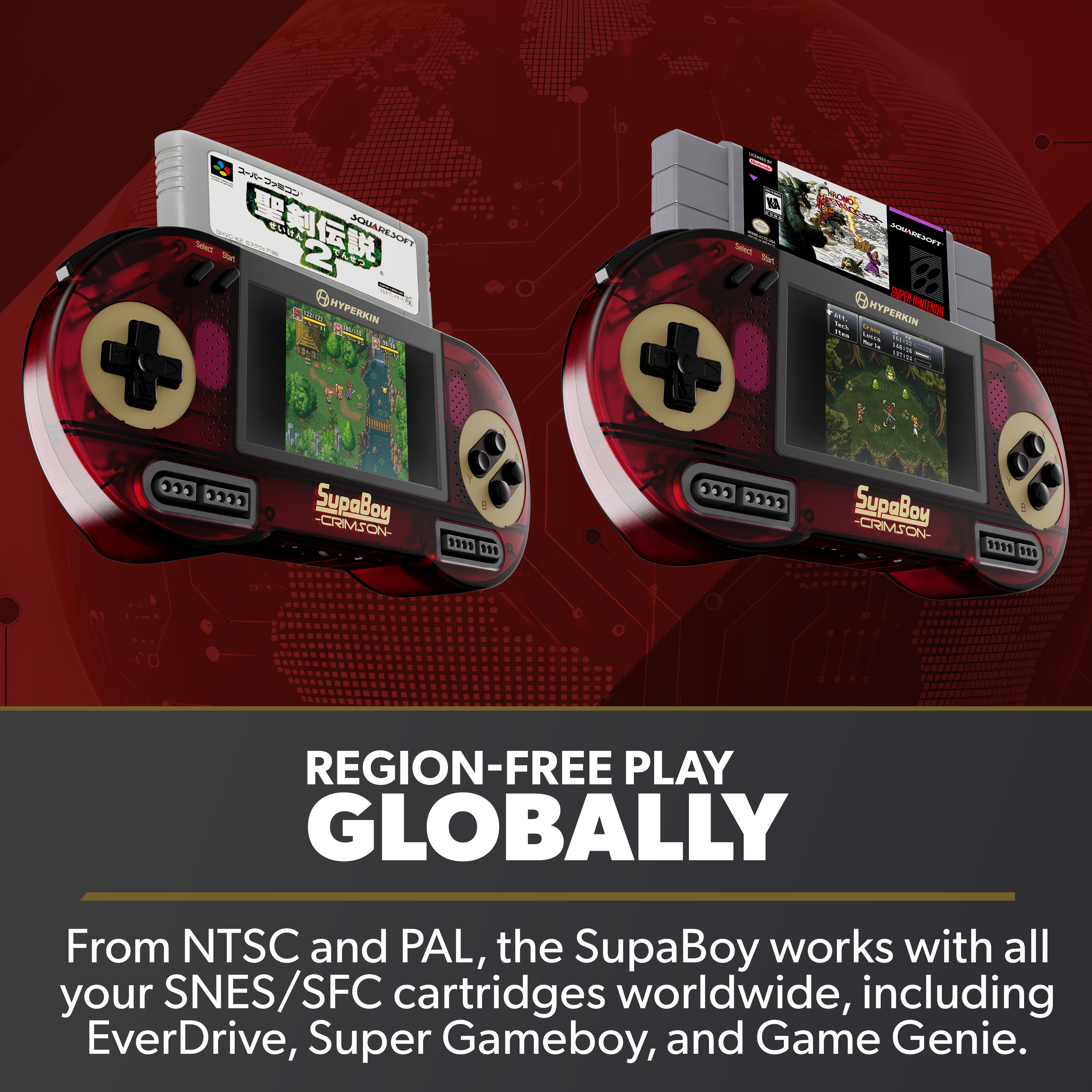 Hyperkin SupaBoy Portable - Crimson | Handheld SNES Console