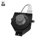 A black Hall Effect joystick module designed for GameCube style controllers with visible wiring.