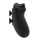 Side profile view of Drakong Challenger wired XBOX controller highlighting textured ergonomic grip, responsive trigger buttons, and comfortable design for XBOX Series X|S, XBOX One, and Windows PC