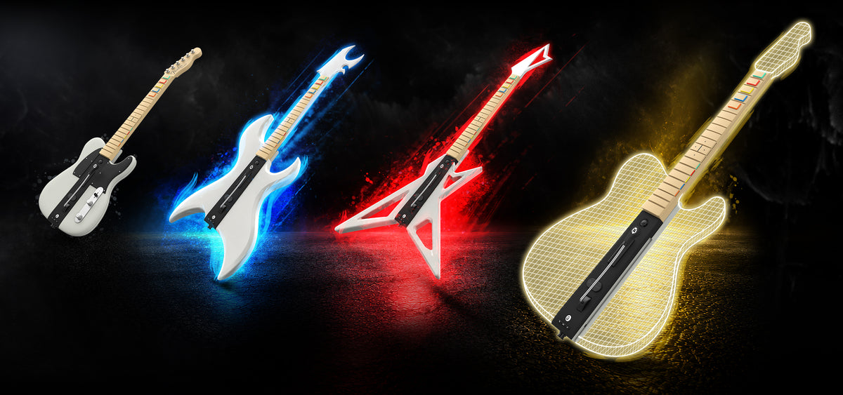 Four InfinaKore controllers with different swappable bodies