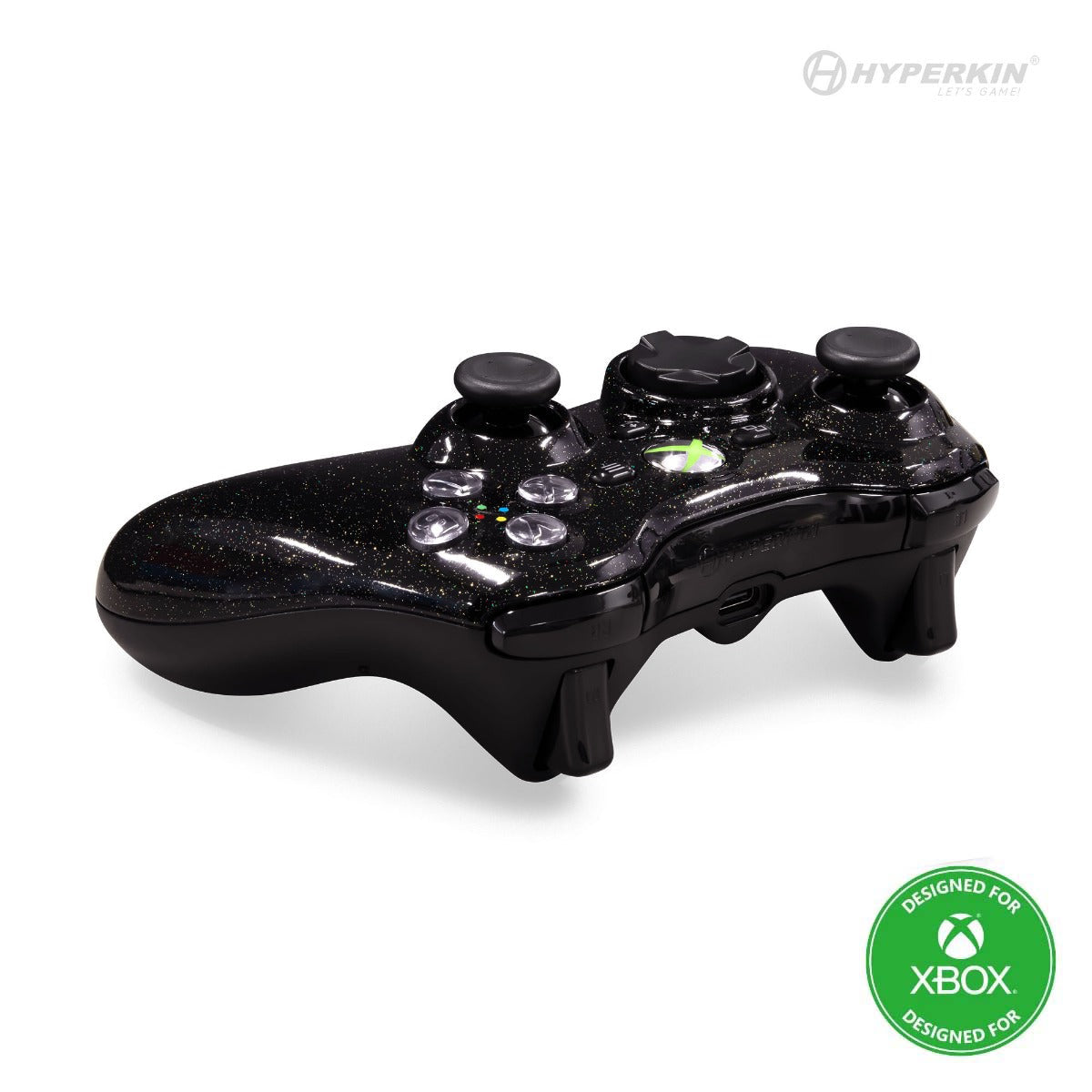 Cosmic Night Wired Xbox 360 Controller Angled