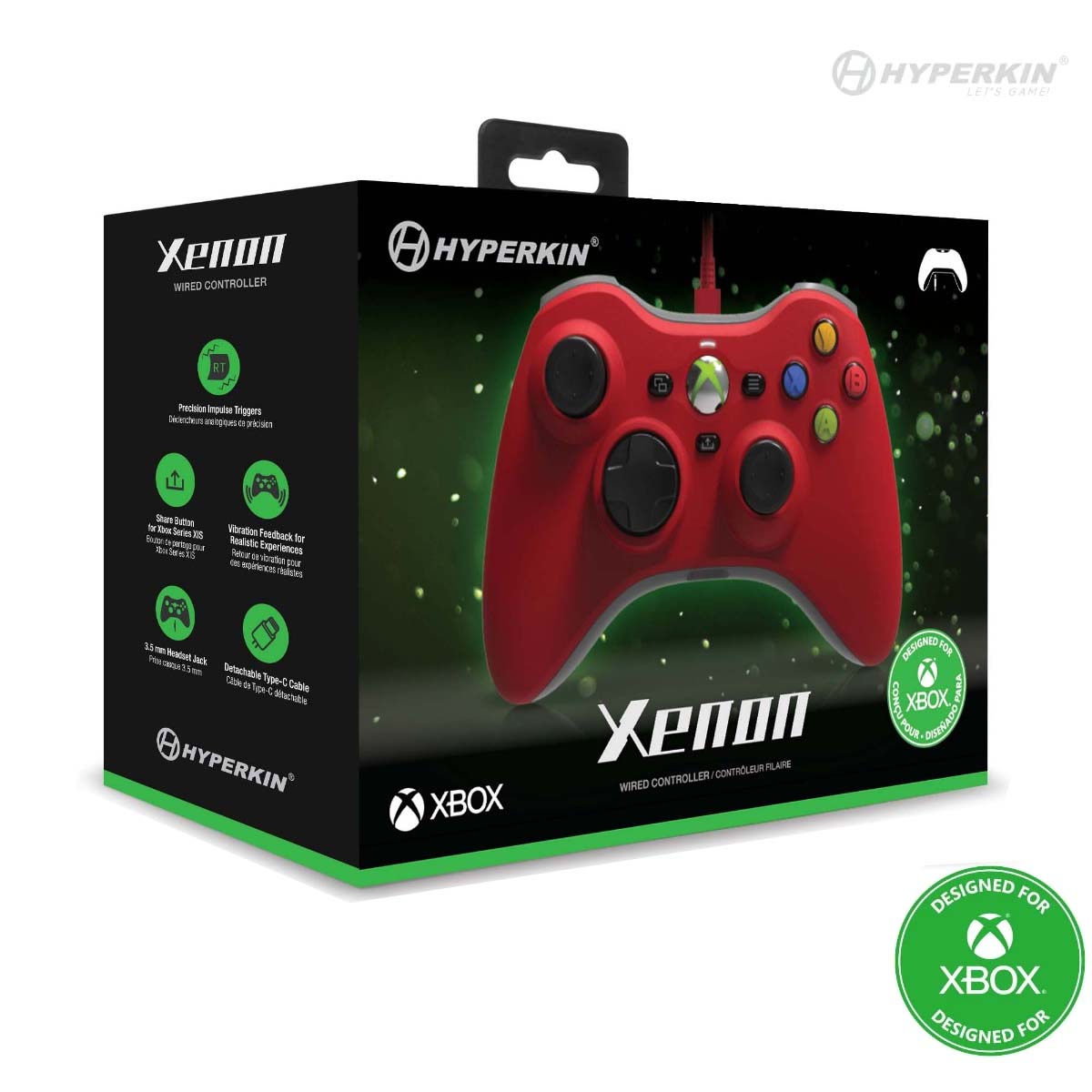 Red Wired Xbox 360 Controller Box
