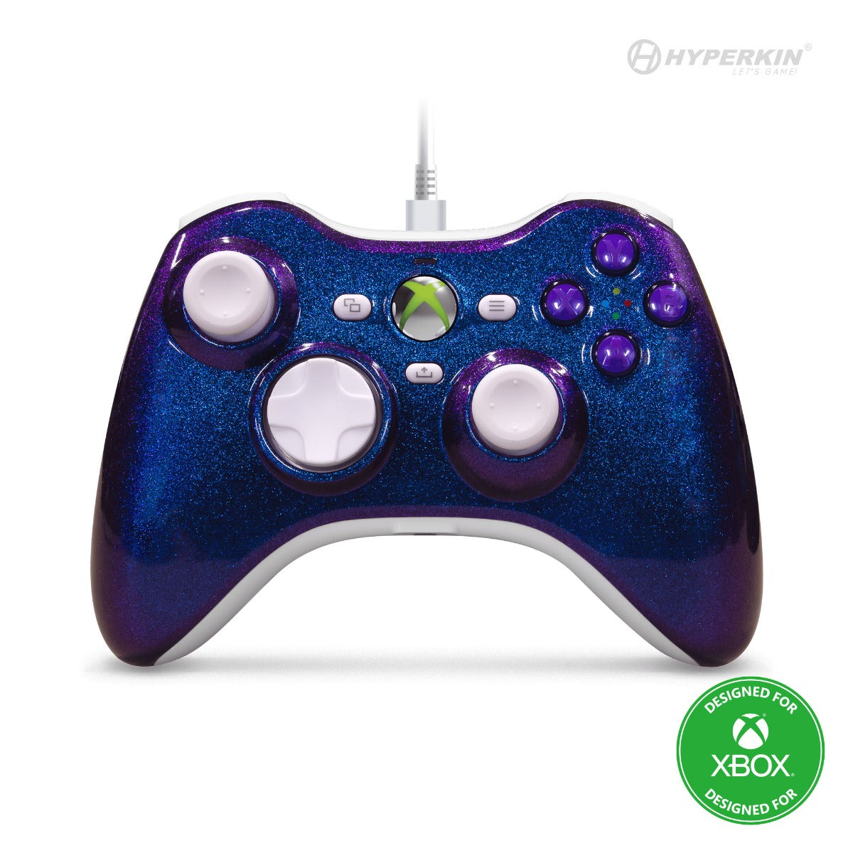 Twilight Galaxy Wired Xbox 360 Controller