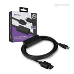 A black 3-in-1 HDTV cable with various connectors, packaged in a box with the Hyperkin logo and product information.