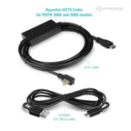 Hyperkin HDTV Cable for PSP 2000 and 3000 models, 14 ft. cable shown with the included 6 ft. micro cable